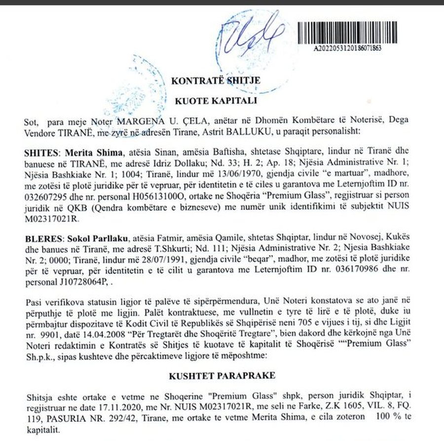 &ldquo;Tenderat i b&euml;ja me porosi t&euml; Mirlind&euml;s&rdquo;, si Daniel