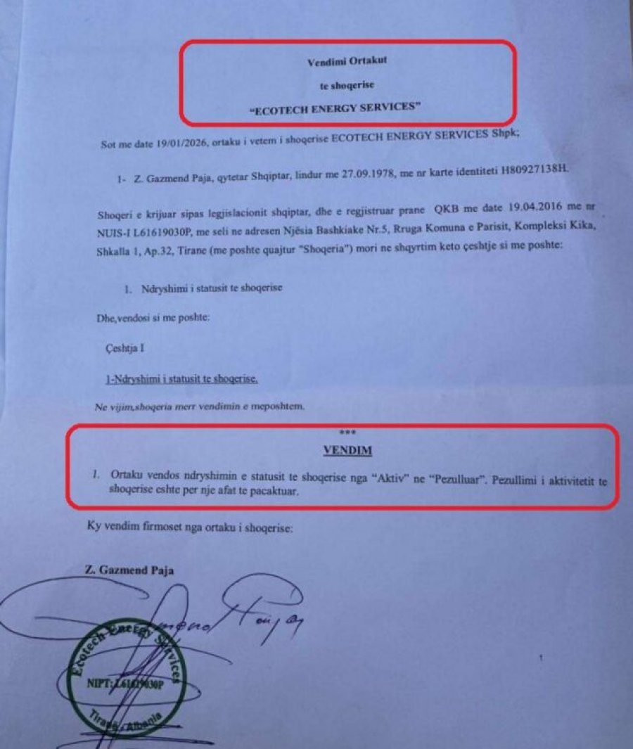 &ldquo;Ngec&rdquo; resorti 13.8 mln euro n&euml; Dh&euml;rmi! Gaz Paja pezullon