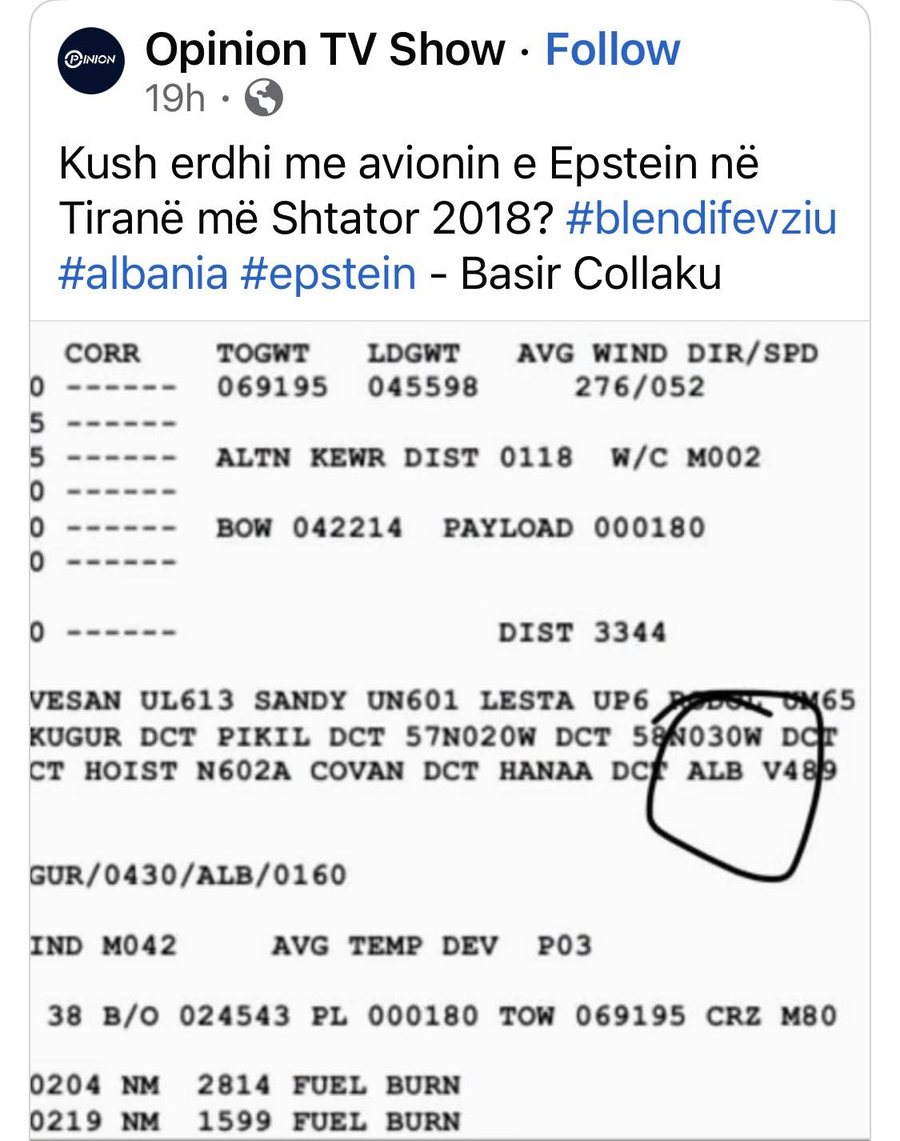 Evi Kokalari korrigjon Blendi Fevziun: Jeffrey Epstein nuk ka qen&euml;