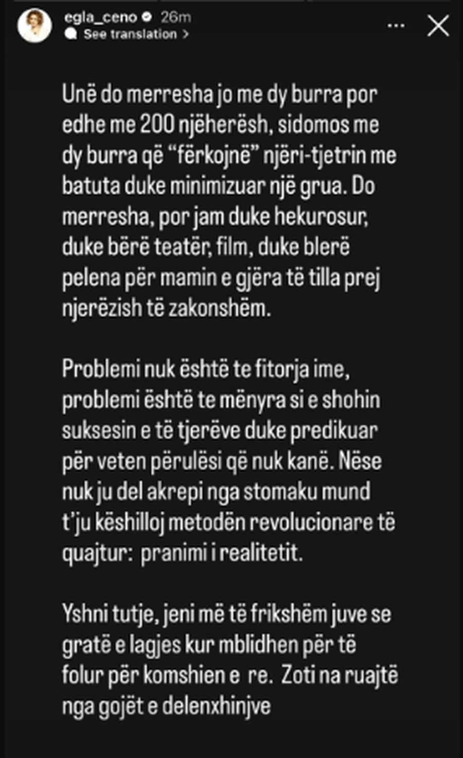 Egla Ceno reagon pas batutave t&euml; Luiz Ejllit dhe Julian Ded&euml;s: Jeni