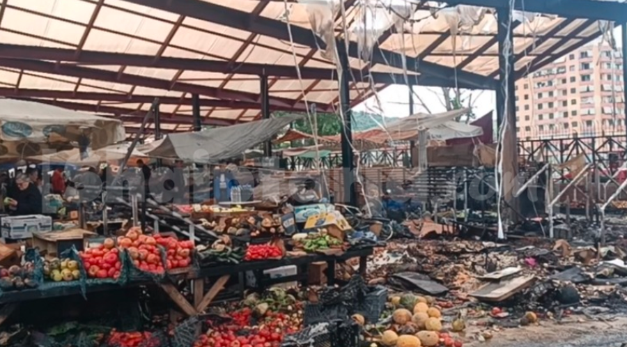 I vuri zjarrin tregut t&euml; Lushnj&euml;s, arrestohet 48 vje&ccedil;ari!