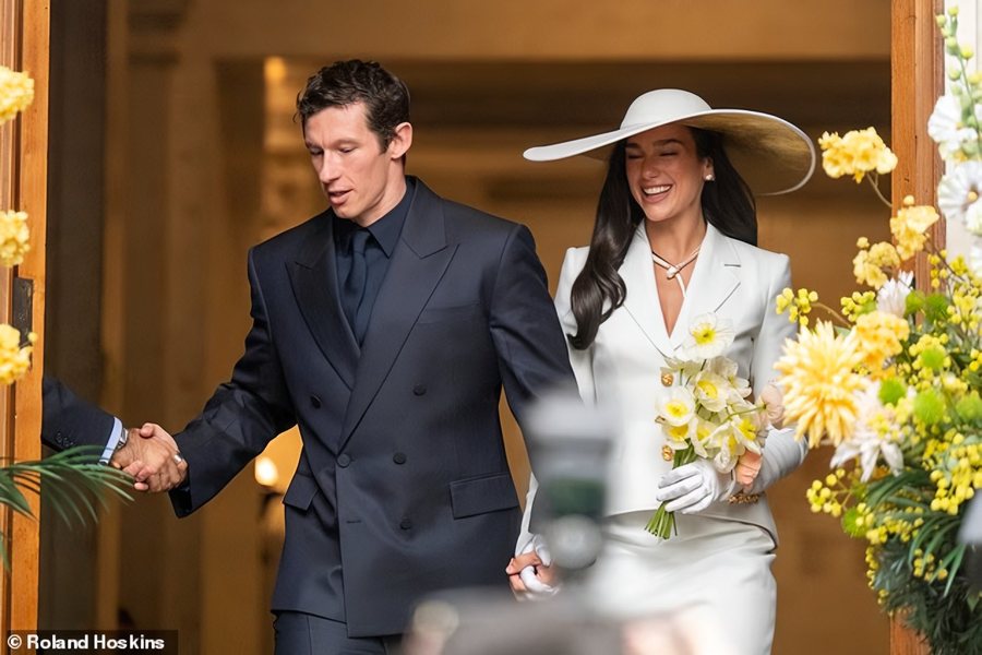 Dua Lipa dhe Callum Turner martohen n&euml; fsheht&euml;si, publikohen fotot e