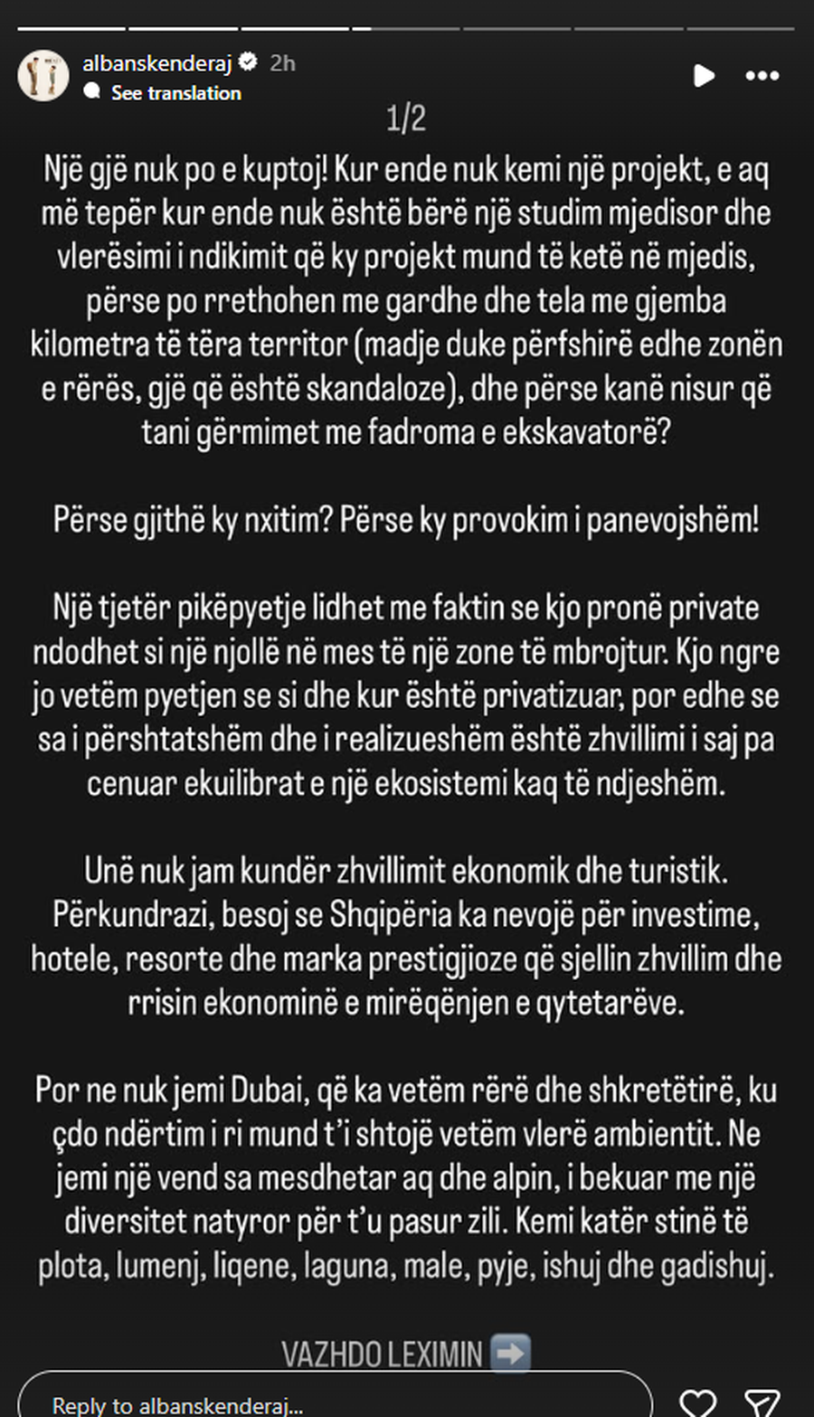 "Shqip&euml;ria nuk &euml;sht&euml; pron&euml; private e askujt",