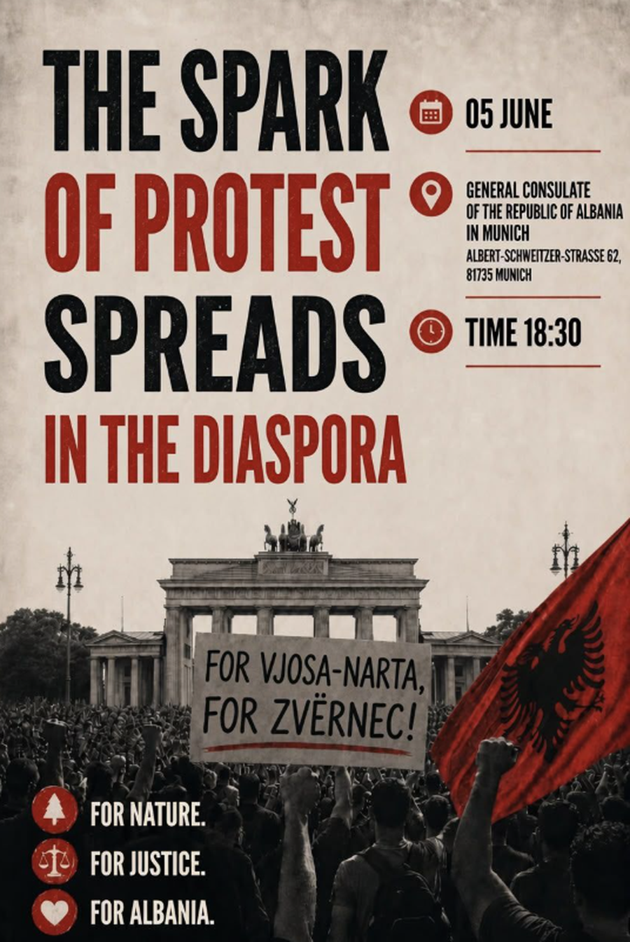 Protesta shp&euml;rndahet edhe n&euml; diaspor&euml;, shqiptar&euml;t mblidhen