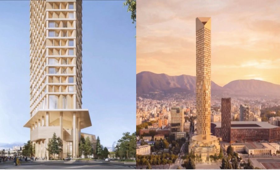 Kull&euml; shum&euml;kat&euml;she 255 metra me hotel, zyra e pishin&euml;,