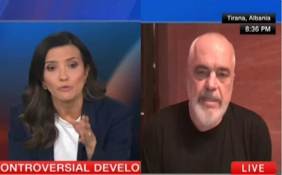 &ldquo;Jemi n&euml; luft&euml; hibride&rdquo;, Rama p&euml;rplaset me gazetaren
