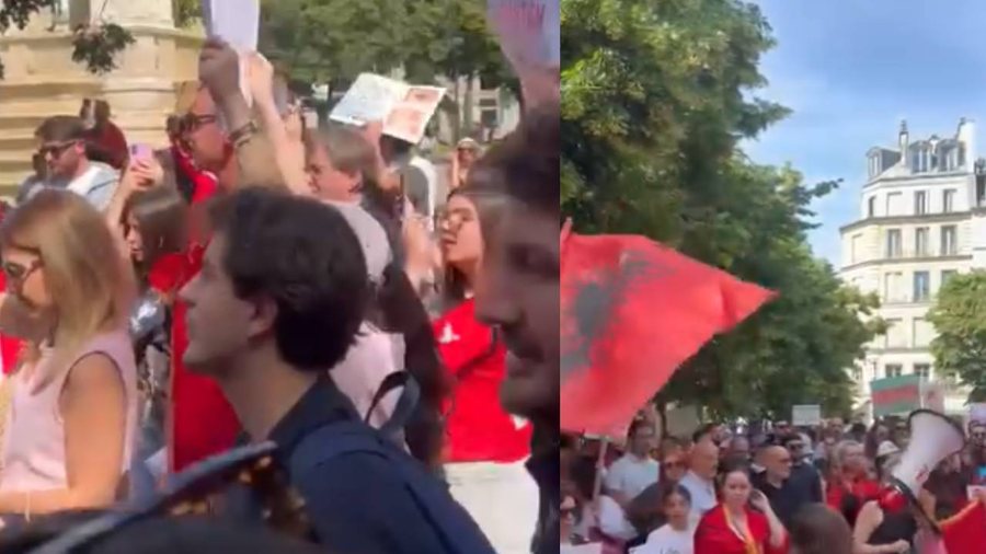 VIDEO/ Kundër projektit të Zvërnecit, shqiptarët mbushin