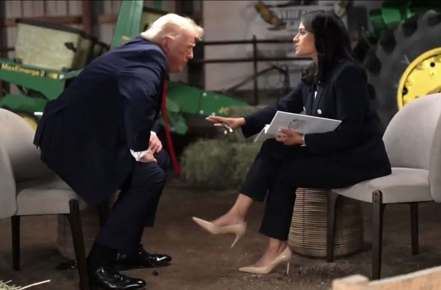 "Je e shtrembër ose budallaqe", Trump largohet nga intervista pas