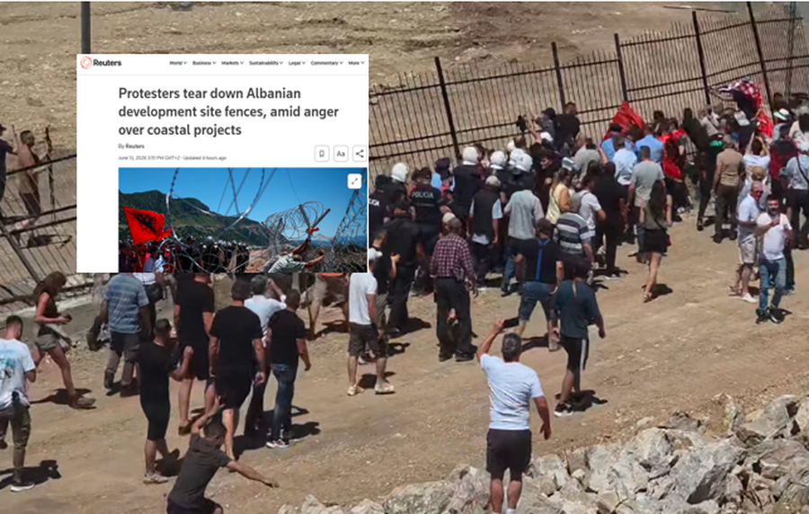 Banor&euml;t rr&euml;zuan gardhin e Bardhim Ulajt, Reuters pasqyron
