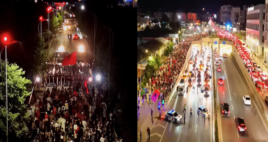 Kush i futi n&euml; kurth protestuesit? Mbi 4 or&euml; marshim n&euml;