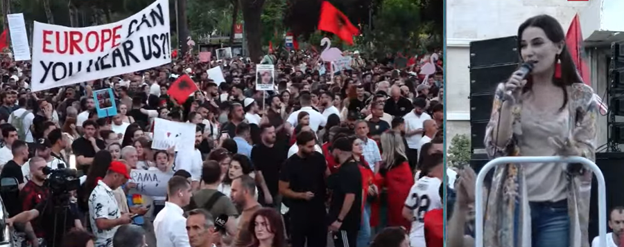 Aktorja Julinda Emiri në protestë: Skena që nisi me Teatrin,