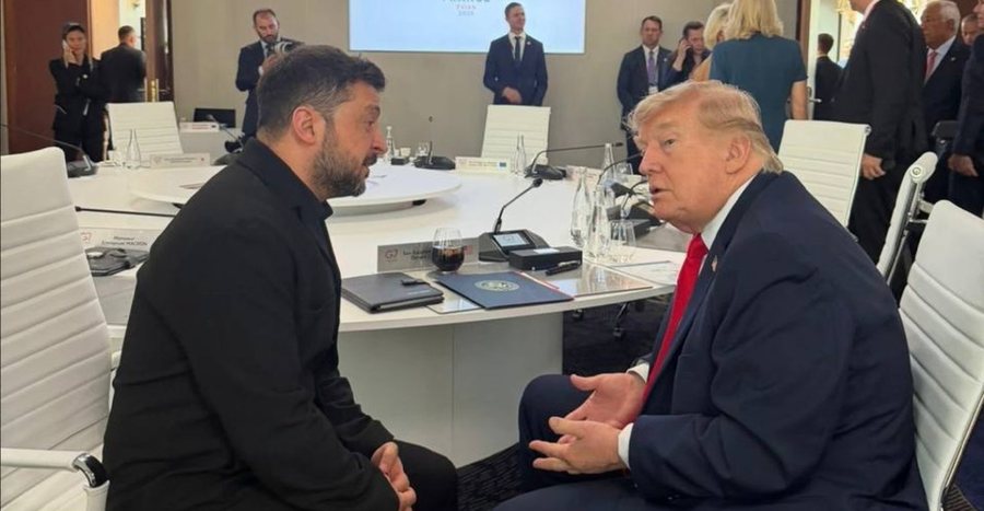 Samiti i G7 në Evian, Zelensky dhe Trump zhvillojnë bisedë