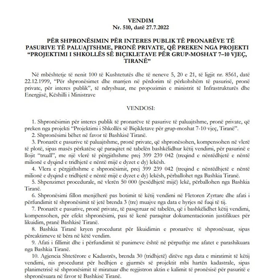 Ndryshimi i projektit n&euml; Tiran&euml;, si u sajua Shkolla e