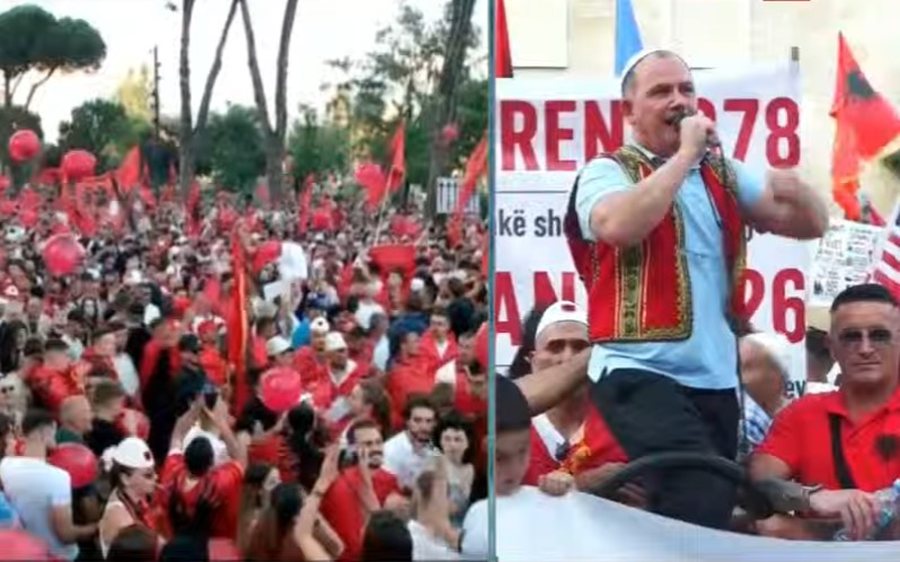 Protestuesi nga Londra: L&euml;re Shqip&euml;rin&euml; t&euml; gdhihet e