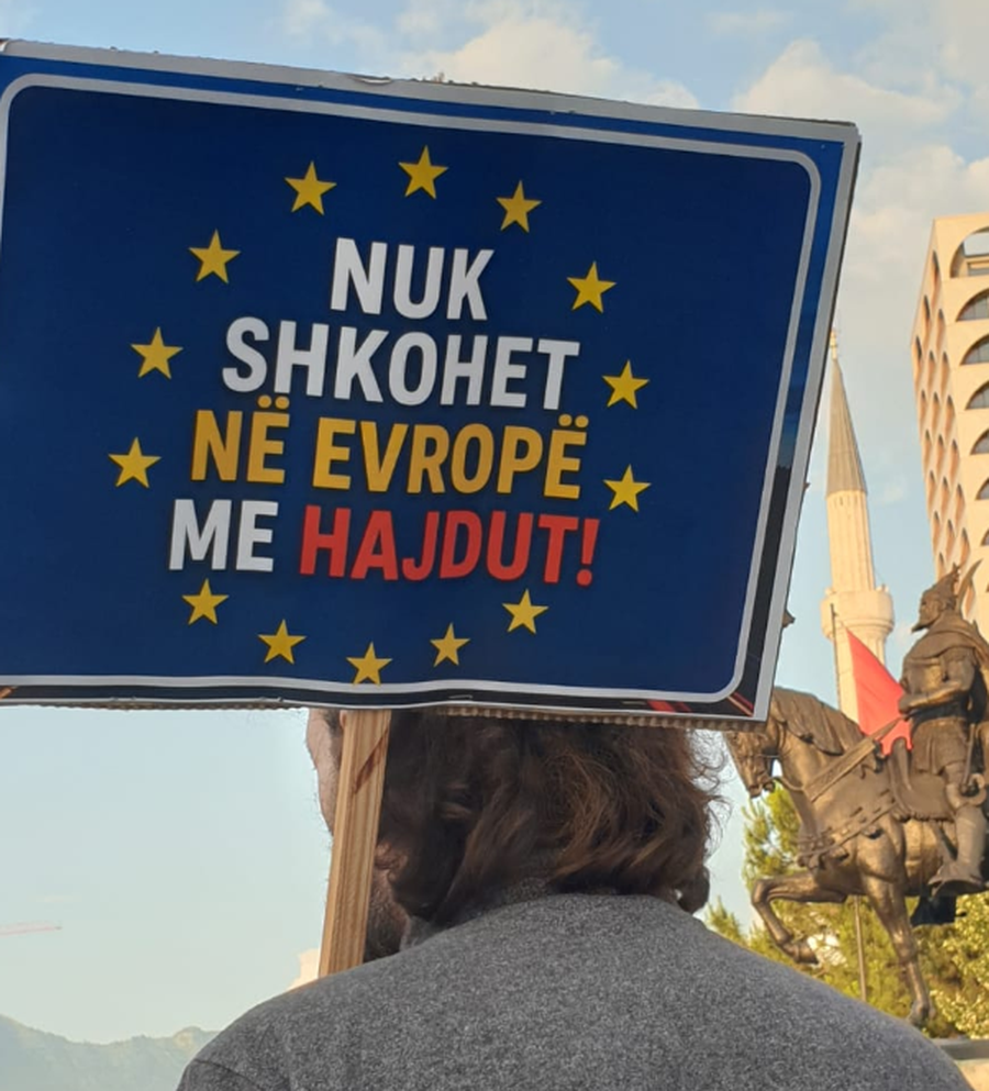 FOTO/ "Ne flasim p&euml;r hallet, Rama poston flamingo", ja disa nga