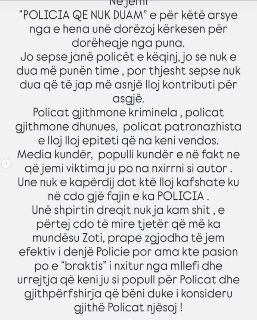 "Gjithmonë na quani kriminela e dhunues", Zebervoki