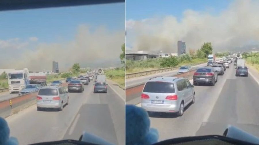 VIDEO/ Vatër e re zjarri në Shijak, flakët “ndezin”