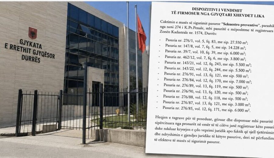 Arrestimet në Kadastrën e Durrësit, sekuestrohen pronat e