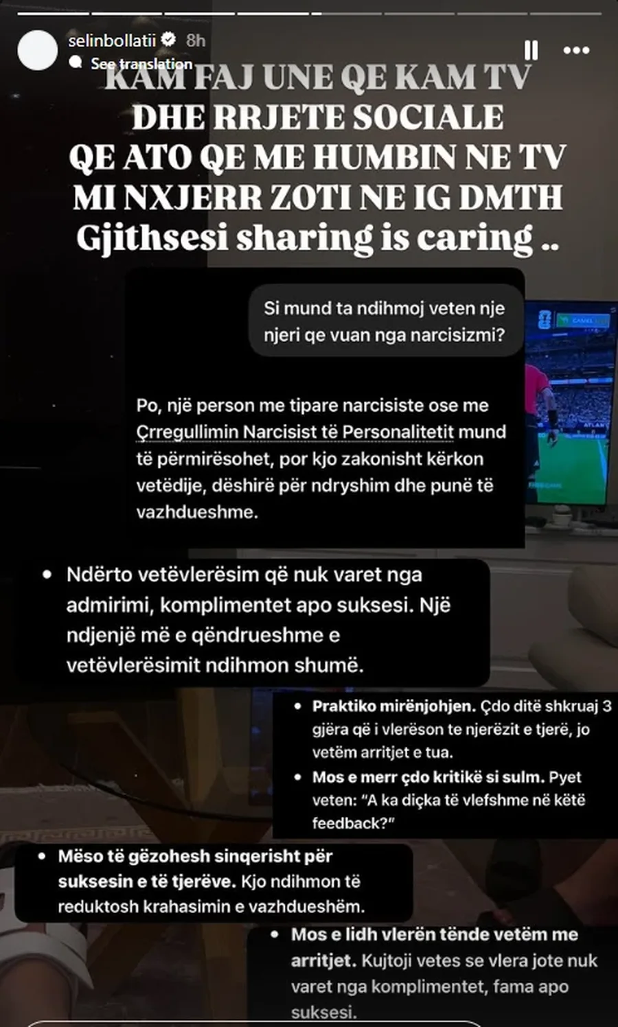 Intervista e Gretës 'ndez' debat në rrjet, Selin