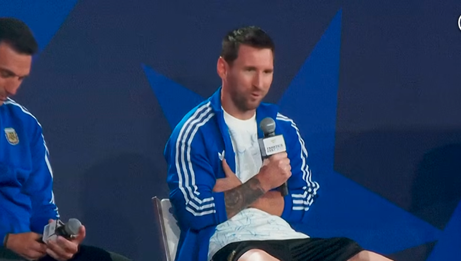 "&Ccedil;menduri e jet&euml;s", Messi p&euml;r foton me Yamalin: Ai