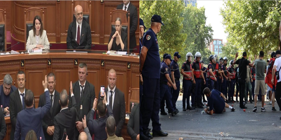 Sot seanca e fundit plenare, protestuesit mblidhen sërish para Kuvendit