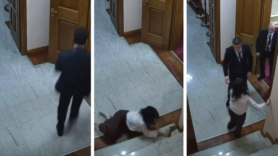 VIDEO/ Incidenti n&euml; Kuvend/ Punonj&euml;sja po ndiqte Agron Shehajn