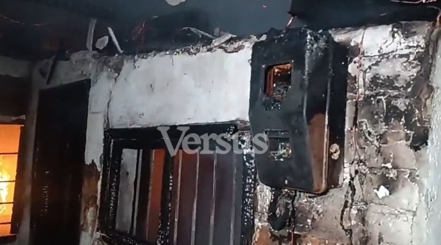 FOTOT/ P&euml;rfshihen nga flak&euml;t tre banesa n&euml; Lushnje, nj&euml;