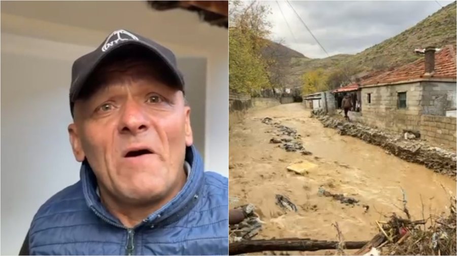 Prurjet e ujit i shembin banesën, i zoti i shtëpisë apel për