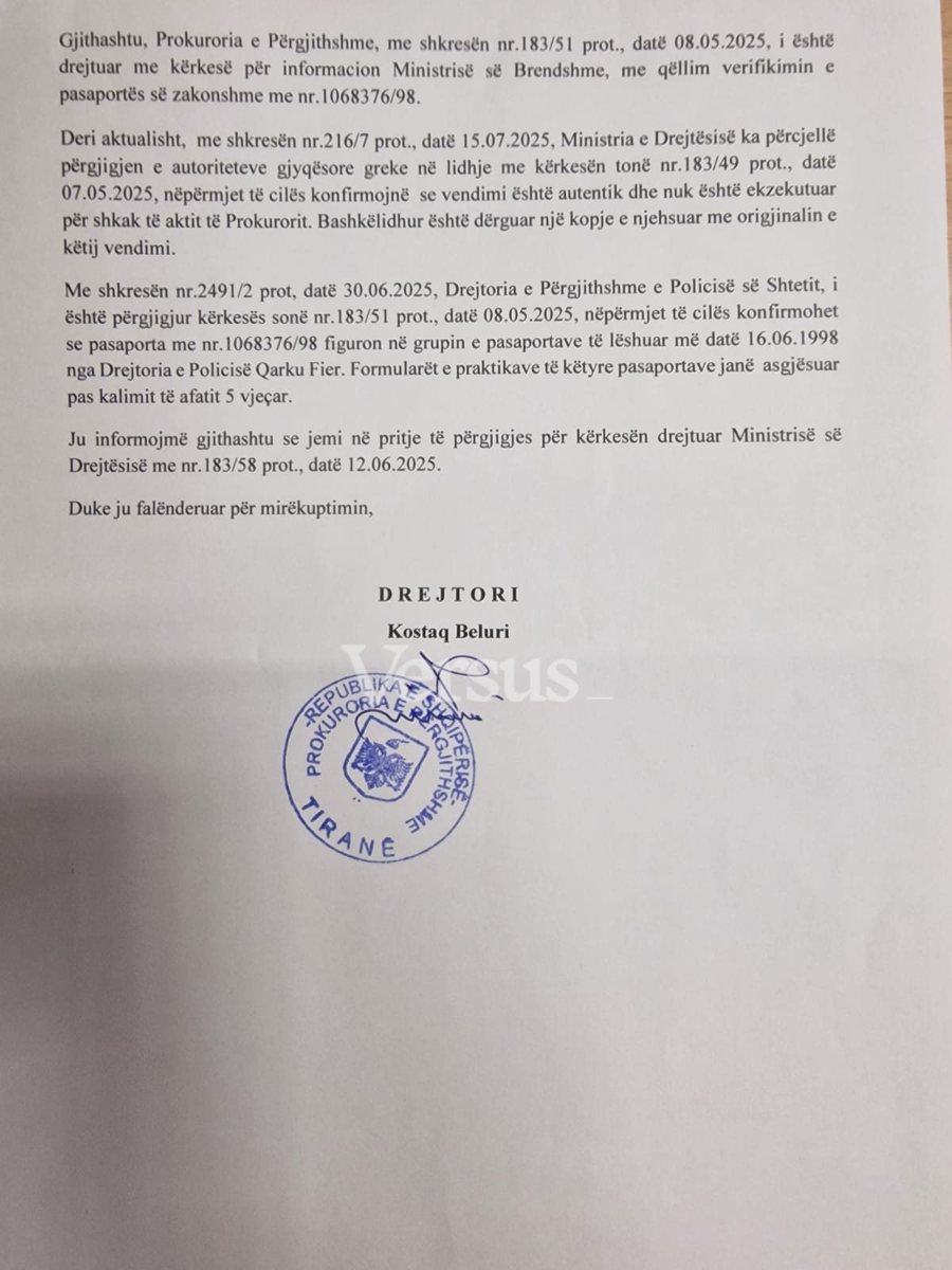 Dokumenti/ Gjyqtarja e d&euml;nuar n&euml; Greqi, prokuroria u vonua 5 muaj