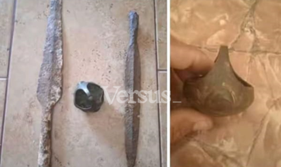 Shpata, unaza, monedha ari e argjendi, grabit&euml;sit i shesin hapur thesaret