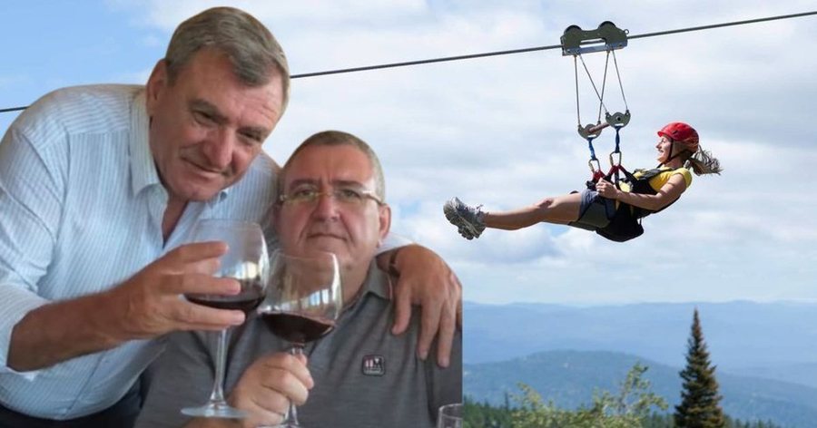 Tan Agolli i FSHZH-së i bën Zip Line privat vëllezërve Duka