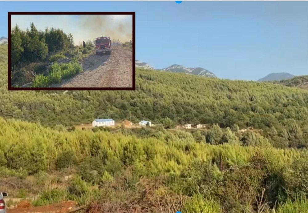 Flames near Borizana, dynamite depots at risk