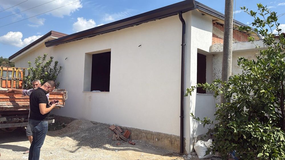 The unauthorized building that led to the arrest of Romario Ibraliu, the alleged