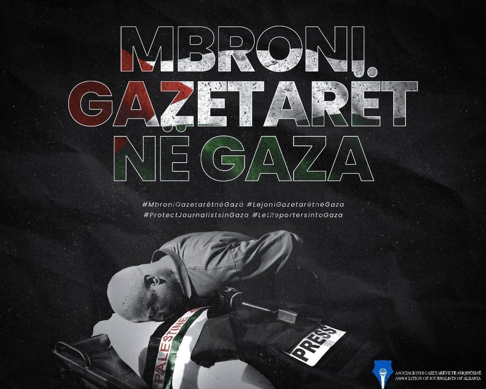 “Mbroni gazetarët në Gaza” – Asosacioni i