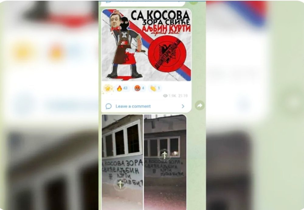 Kërcënohet me jetë Albin Kurti, grafite kanosëse ndaj