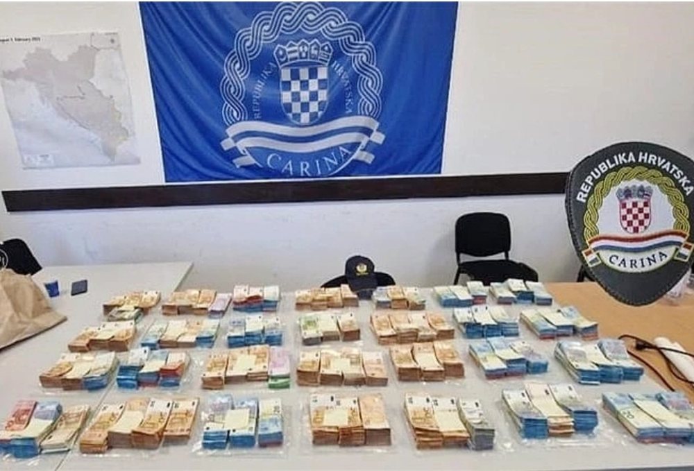 Albanian caught in Croatia with over 700 thousand undeclared euros, arrested for
