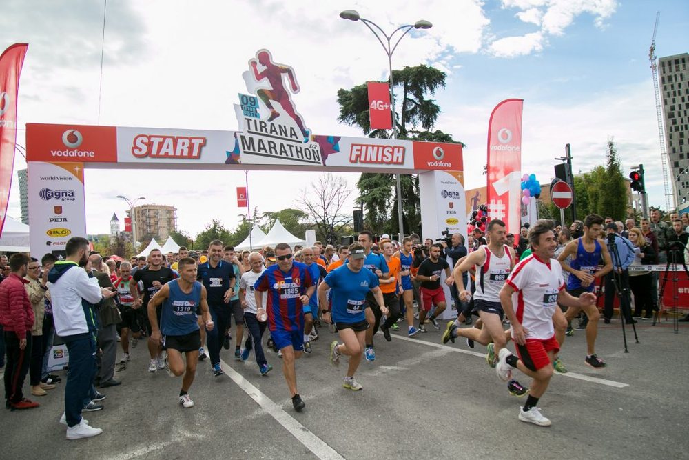 Tirana Marathon, traffic blocked on several main roads of the capital