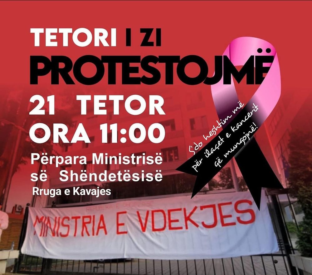 Aktivistët e shoqërisë civile në protestë tek Ministria