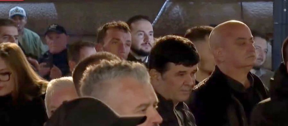 Salijanj's unexpected appearance at Berisha's podium