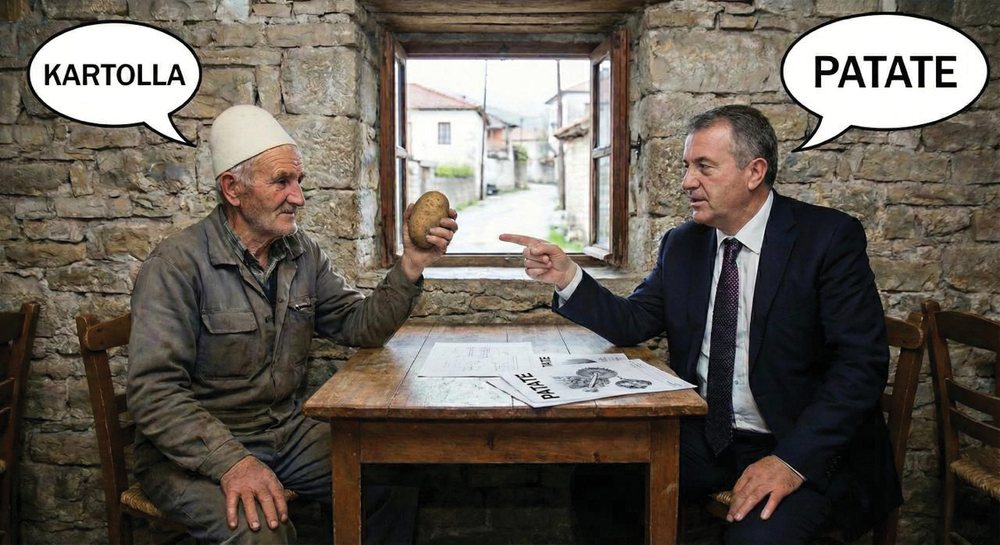 Ti thua patate, un&euml; them k&euml;rtolla