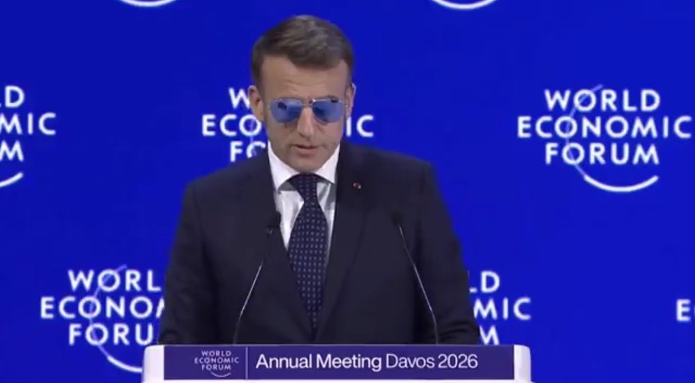 Macron with glasses in Davos: The world faces a critical choice between the law