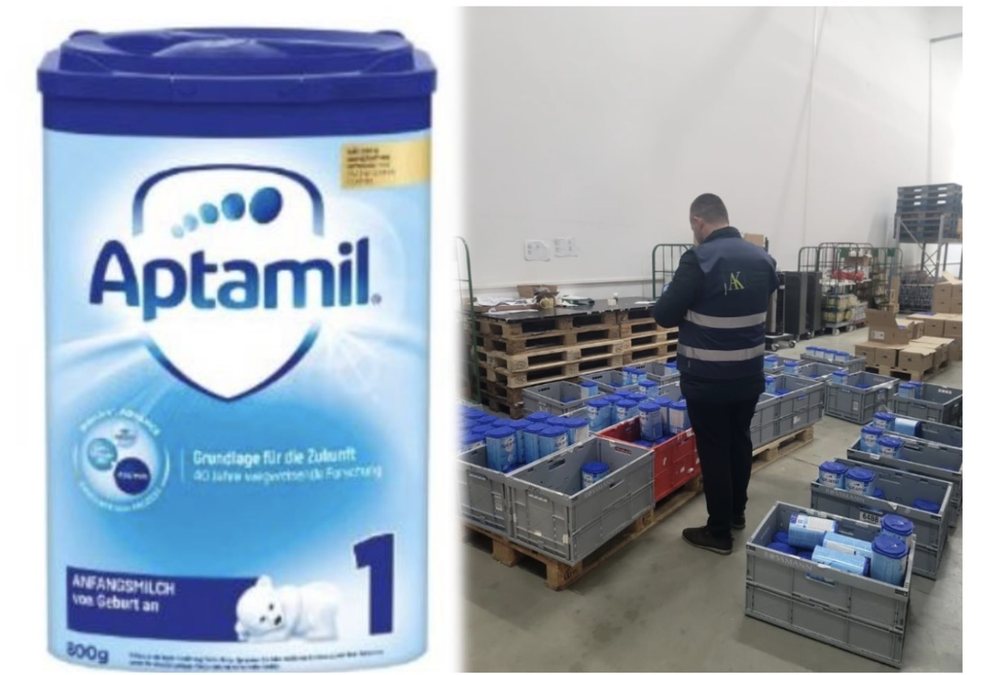 AKU t&euml;rheq nga tregu qum&euml;shtin p&euml;r bebe &ldquo;Aptamil 1