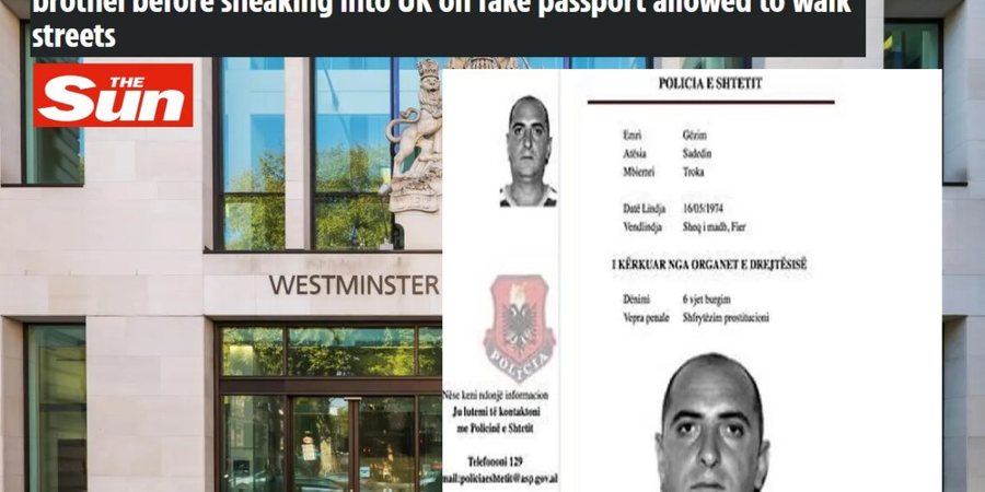 “The Sun”: Shqiptari trafikoi të dashurën e tij, por jeton