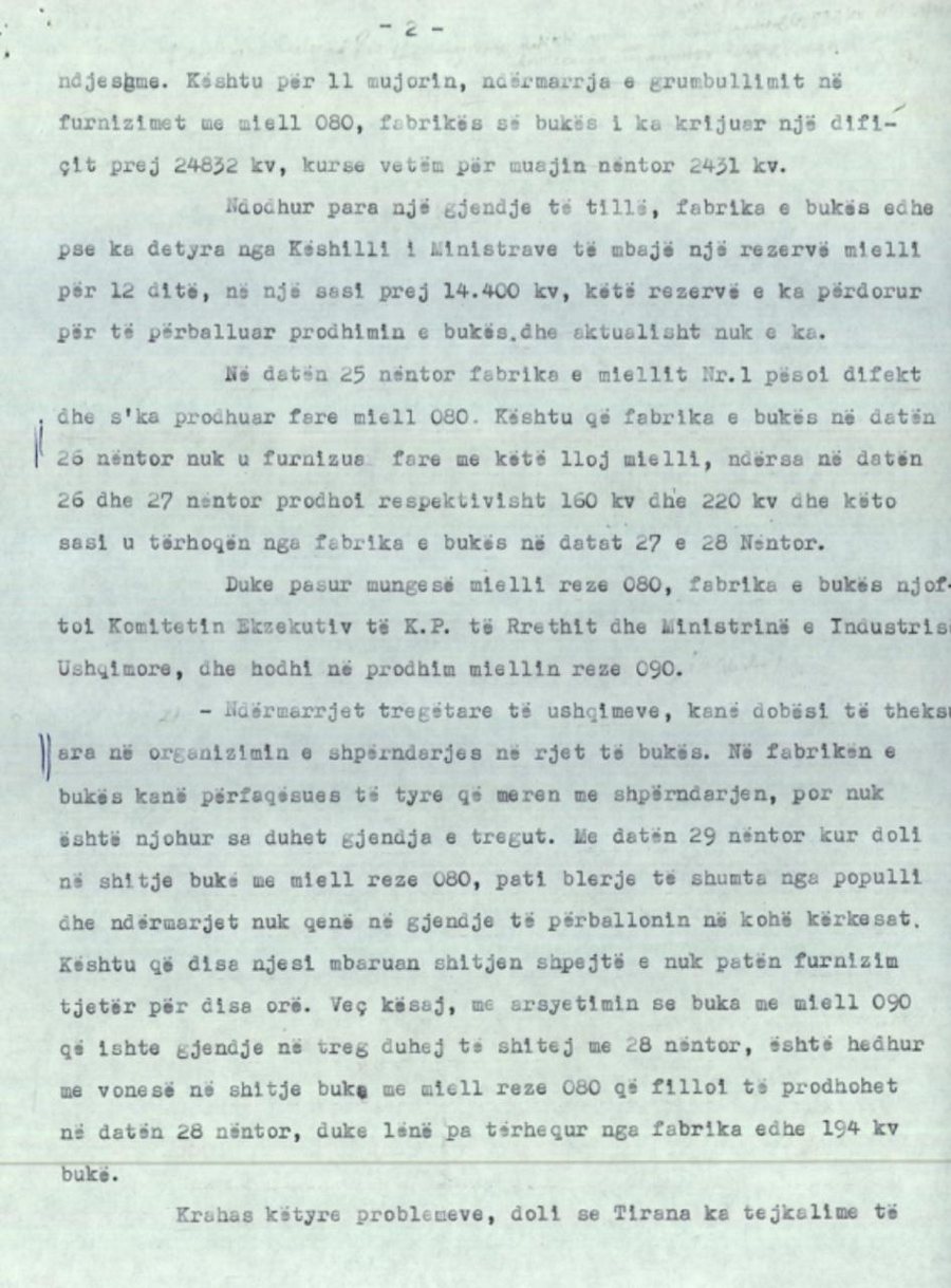 Kur kryeqyteti vuante për bukë, dokumenti që zbulon krizën e