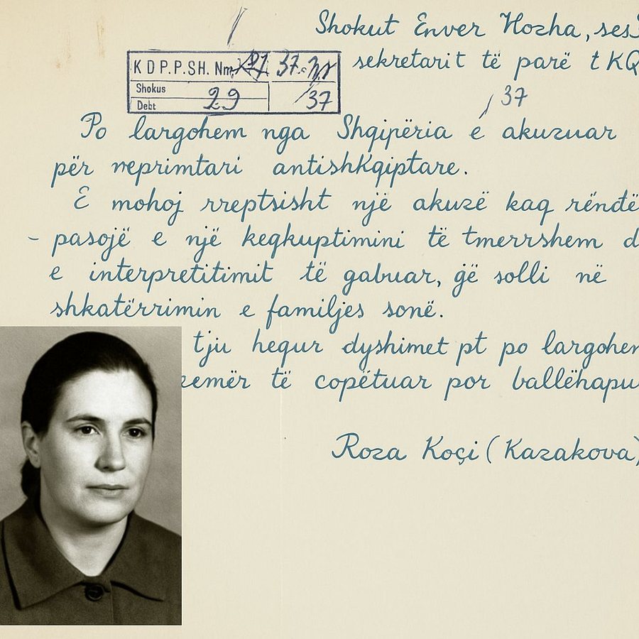 They destroyed his family and expelled him, the touching letter from the wife of