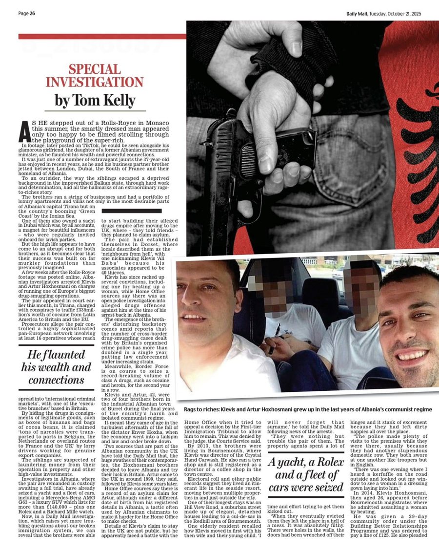 Daily Mail: Si dy vëllezër shqiptarë