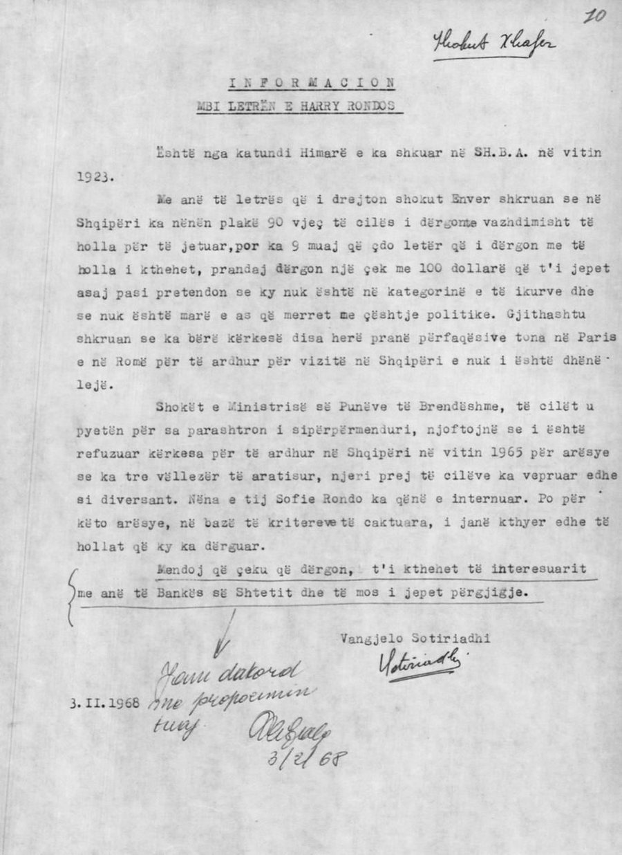 The letter that never reached Himara: The story of the Albanian in the US who