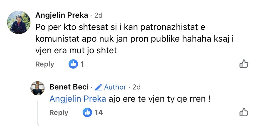 Politicians who can't stand a critical comment/ Beci and Noka, the