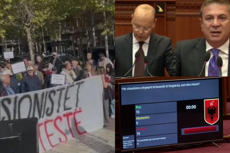 Protestat jashtë Kuvendit, debatet shterpë brenda dhe shkarkimi i