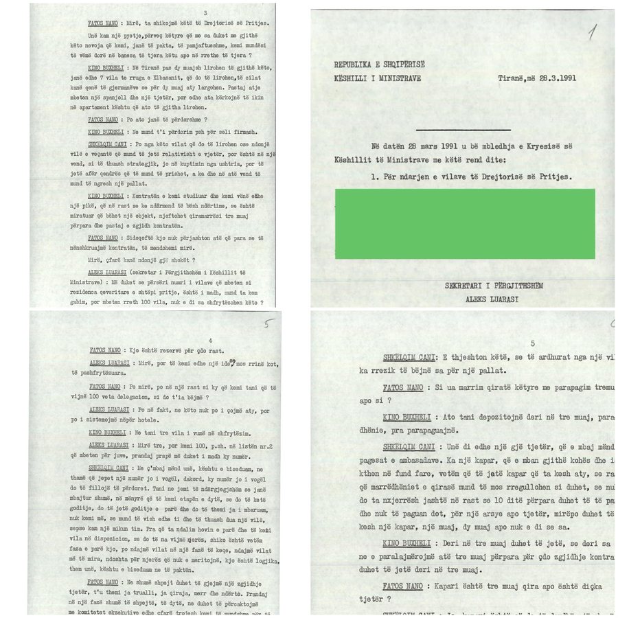 Mars 1991: Kur qeveria Nano diskutonte si të mbronte 100 vilat e shtetit,